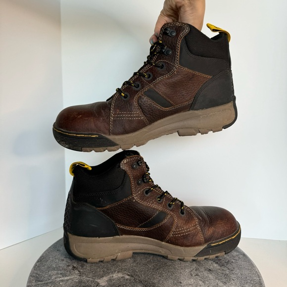 Dr. Martens Grapple Steel Toe Brown Leather Work Boots 11 - Picture 8 of 14